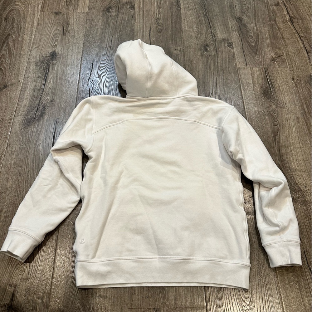 Lululemon Women’s All Yours Hoodie White Fleece Cozy Size S Soft Fleece Comfy - Picture 8 of 9